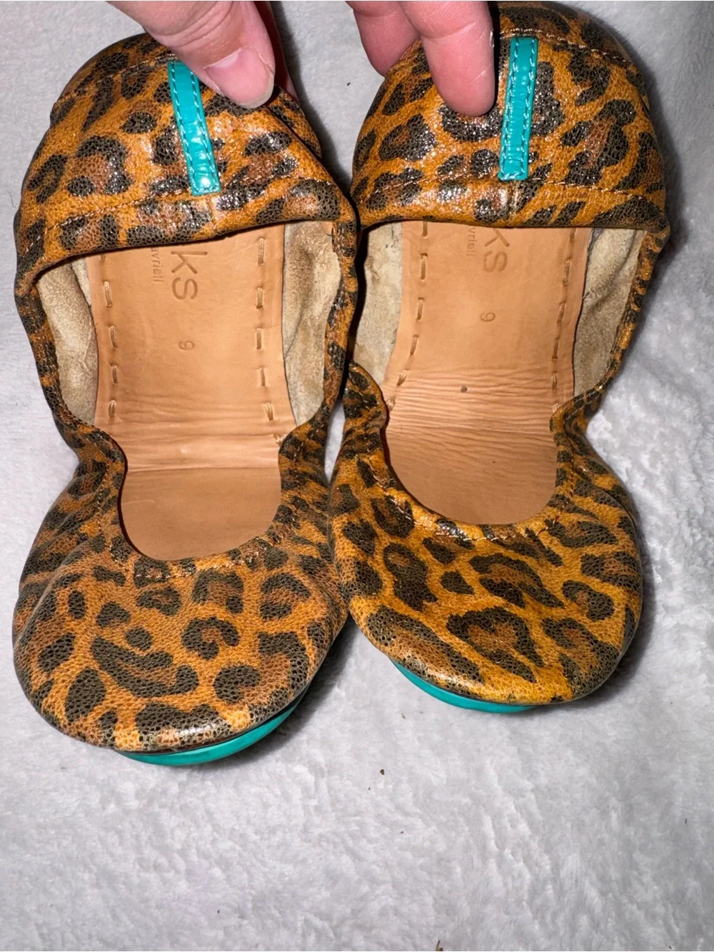 Tieks Leopard Print Ballet Flats - Brown & Black